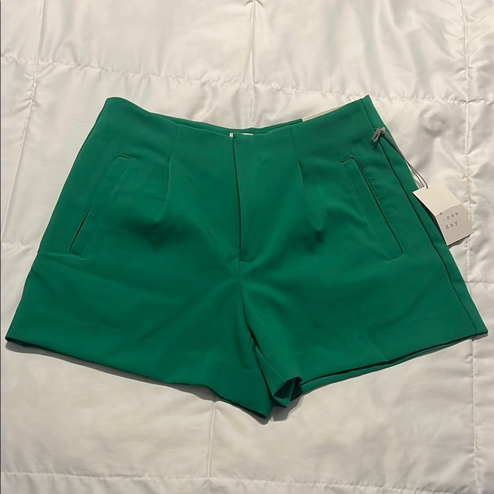 A New Day Green Midi Shorts